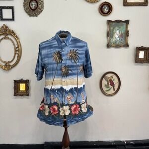 Vintage Campia Moda Tropical Hawaiian Shirt – Men's L